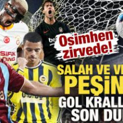 Osimhen zirvede, Salah ve Vlahovic peşinde! S&uuml;per Lig gol krallığında son durum