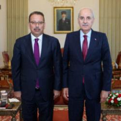TBMM Başkanı Kurtulmuş, Sayıştay Başkanı Yener'i kabul etti