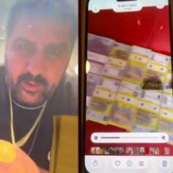 "Vanlı Kara Haydar" lakaplı ş&uuml;phelinin d&ouml;viz dolu para g&ouml;r&uuml;nt&uuml;leri ortaya &ccedil;ıktı