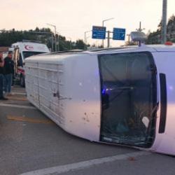 Burdur'da feci kaza: 10 kadın tarım iş&ccedil;isi yaralandı