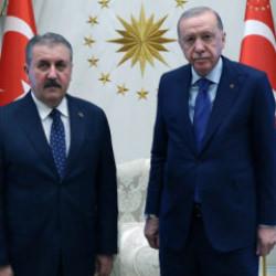 Cumhurbaşkanı Erdoğan, BBP Genel Başkanı Destici'yi kabul etti
