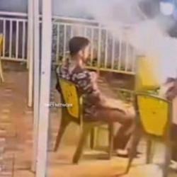 Hindistan'da mangal bomba gibi patladı! Yemek yağı yerine tiner d&ouml;k&uuml;nce...