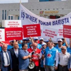 Milaslı muhtarlar ve iş&ccedil;ilerden Danıştay &ouml;n&uuml;nde 'kamulaştırma davası' a&ccedil;ıklaması