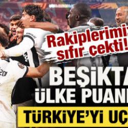 Rakiplerimiz sıfır &ccedil;ekti! Beşiktaş, &uuml;lke puanında T&uuml;rkiye'yi u&ccedil;urdu