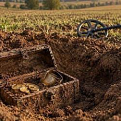 Şansın b&ouml;ylesi: Dedekt&ouml;r kullanmayı &ouml;ğretirken 2 milyon TL&rsquo;lik hazine buldu
