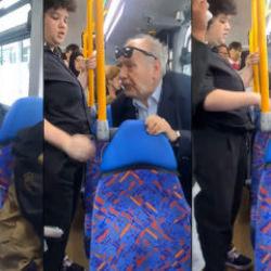 M&uuml;sl&uuml;manlara hakaret eden ırk&ccedil;ı yolcunun tacizleri kameraya yansıdı