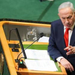 Netanyahu BM k&uuml;rs&uuml;s&uuml;ne bombayla geldi! Şifre &ccedil;&ouml;z&uuml;ld&uuml;: Kirli niyeti bambaşkaymış...