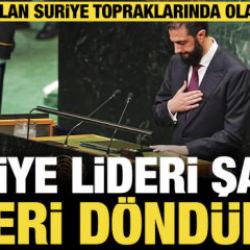 Son dakika...Suriye lideri Şara 'Geri d&ouml;nd&uuml;k' dedi: &ldquo;Golan Suriye topraklarında olacak!&rdquo;