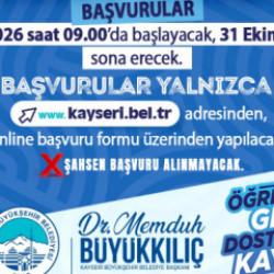 Kayseri B&uuml;y&uuml;kşehir'den &uuml;niversiteli &ouml;ğrencisi bulunan alilere 10 bin TL destek 