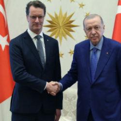 Cumhurbaşkanı Erdoğan, Hendrik W&uuml;st'&uuml; kabul etti