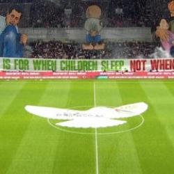 Konyaspor - Filistin ma&ccedil;ında t&uuml;m d&uuml;nyaya mesaj