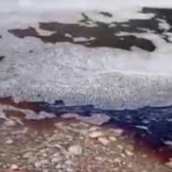 Marmara Denizi'nde kırmızı alarm! Deniz y&uuml;zeyi bir anda renk değiştirdi