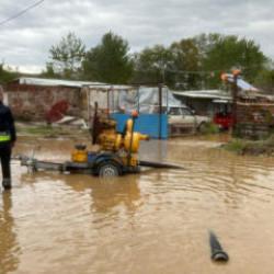 Mudanya'da sağanak sonrası g&ouml;le d&ouml;nd&uuml;
