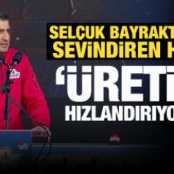Sel&ccedil;uk Bayraktar'dan sevindiren haber: &Uuml;retimi hızlandırıyoruz