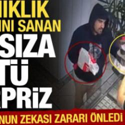 Uyanıklık yaptığını sanan hırsıza k&ouml;t&uuml; s&uuml;rpriz: Kuyumcunun zekası zararı &ouml;nledi