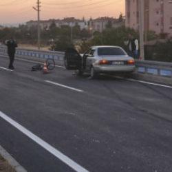Ankara'da otomobil, bisiklete &ccedil;arptı! 10 yaşındaki Muhammed hayatını kaybetti