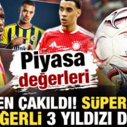 Piyasa değerleri resmen &ccedil;akıldı! Listede S&uuml;per Lig'in en değerli 3 yıldızı da var