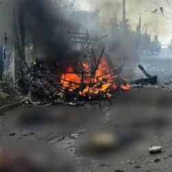 Rusya otob&uuml;s ve durağı vurdu: 33 &ouml;l&uuml;, 18 yaralı