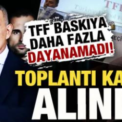 TFF baskıya daha fazla dayanamadı! Se&ccedil;im g&uuml;ndemiyle toplantı kararı alındı