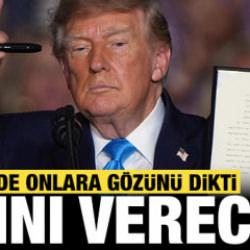 Trump şimdi de onlara g&ouml;z&uuml;n&uuml; dikti: Kendi adını verecek!