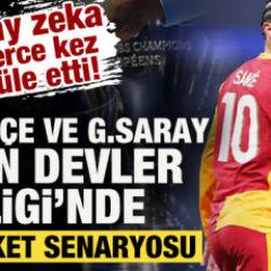 Yapay zeka sim&uuml;le etti! F.Bah&ccedil;e ve G.Saray i&ccedil;in Devler Ligi'nde felaket senaryosu