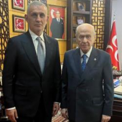 Hacıosmanoğlu'ndan Devlet Bah&ccedil;eli'ye ziyaret