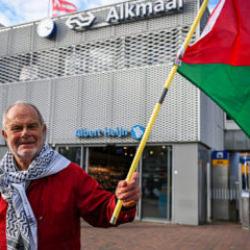 Hollanda'da Beer Sheva ma&ccedil;ı &ouml;ncesinde Filistin'e destek
