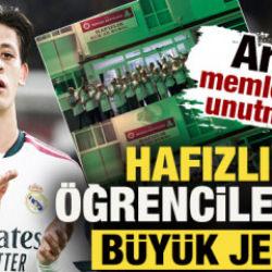 Arda G&uuml;ler, memleketini unutmadı! Hafızlık &ouml;ğrencilerine b&uuml;y&uuml;k jest