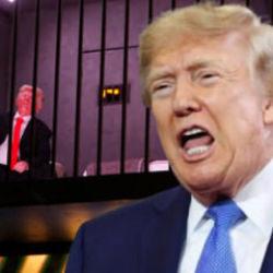 İran'da Trump hapse atıldı
