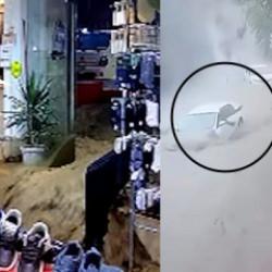 Sel felaketinde y&uuml;reklerin ağza geldiği anlar ilk kez ortaya &ccedil;ıktı!