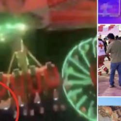 Meksika'da panayır faciası: Metrelerce y&uuml;ksekten yere &ccedil;akıldı!