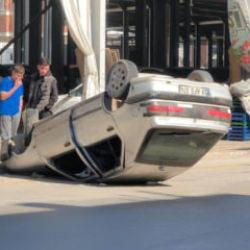 Tokat'ta kazada otomobil ters d&ouml;nd&uuml;: 3 yaralı