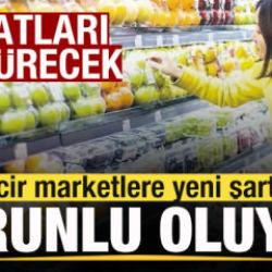 Zincir marketlere yeni şart! Zorunlu oluyor! Fiyatları d&uuml;ş&uuml;recek