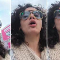 'Elimde değil, engel olamıyorum' diyerek caddede havlayarak y&uuml;r&uuml;d&uuml;