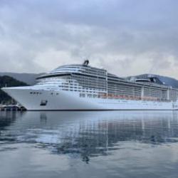 Marmaris'e "MSC Divina" kruvaziyeriyle 3 bin 933 turist geldi