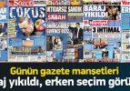 8 Haziran 2015 gazete manşetleri