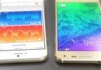 Galaxy Alpha ve iPhone 6 karşılaştırması