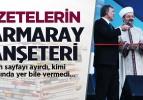 Gazetelerin Marmaray manşetleri