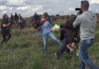 Kadın kameraman mülteciye çelme taktı