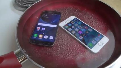 Galaxy S7 ve iPhone 6S'i haşladılar! İşte sonuç