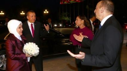 Aliyev'den Erdoğan'a sıcak karşılama