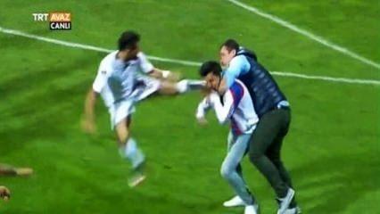 Uçan tekme yiyen güvenlikçi: Çocuğuma kepaze oldum