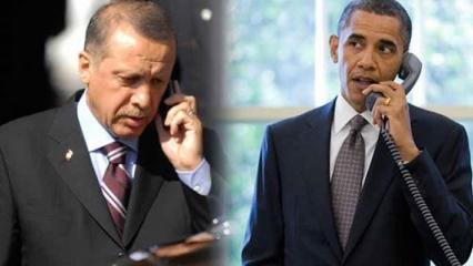 Cumhurbaşkanı Erdoğan'dan Obama'ya telefon