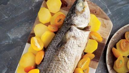 Rezene ve kumkatlı kefal balığı tarifi 