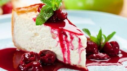 Vişne soslu cheseecake tarifi