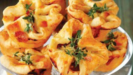 Beyaz peynirli ve domatesli kese börek tarifi