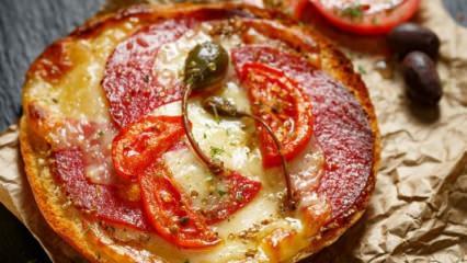 Sucuklu Açık Tost tarifi