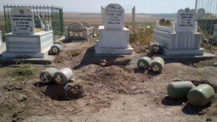 Eker'in aile mezarlığında 640 kilo bomba bulundu