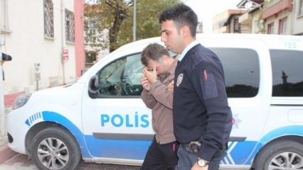 Polisi gören FETÖ'cü battaniyenin altına saklandı