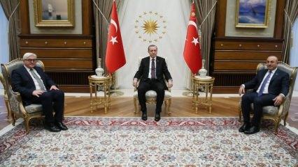 Erdoğan Steinmeier'ı kabul etti